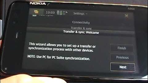 Settings on the Nokia N900