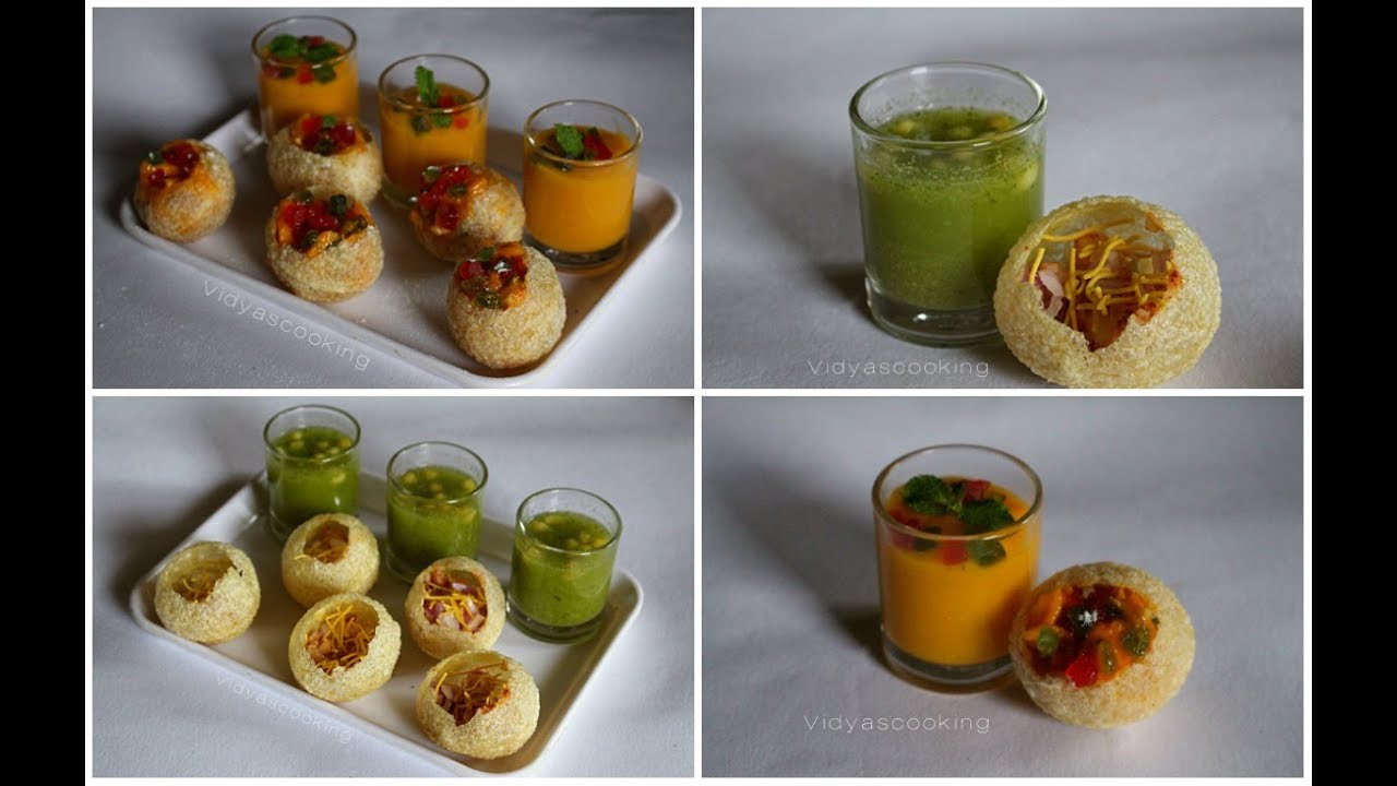Chaat Series: Mango Pani Puri Recipe  (2 Variations-Sweet & Spicy)