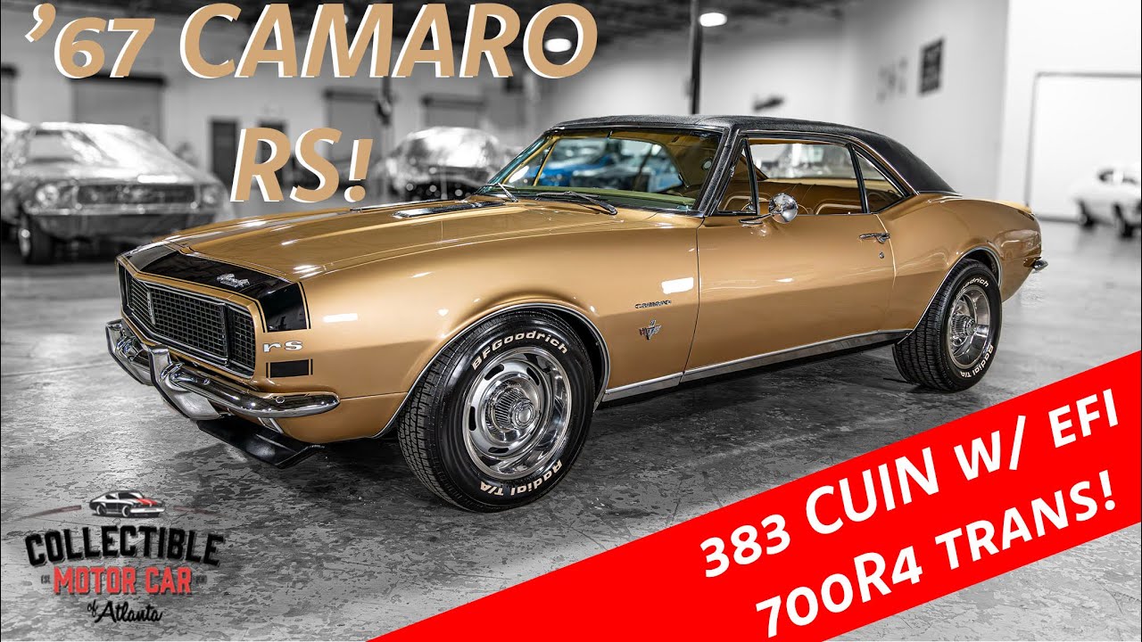 GOLD OVER GOLD 1967 Chevrolet Camaro RS - Collectible Motorcar of