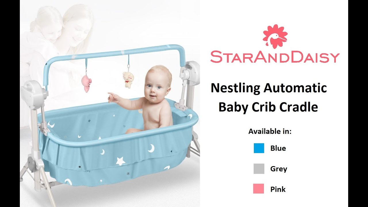 StarAndDaisy Nestling Series Automatic Crib Cradle for Babies YouTube
