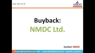 NMDC Buyback