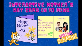 Happy Mother's Day | Mother's Day Card in Scratch| Animated Card in Scratch screenshot 1