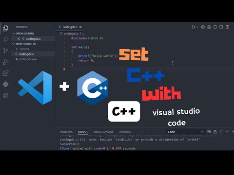 C++ programming with Visual Studio Code SET UP