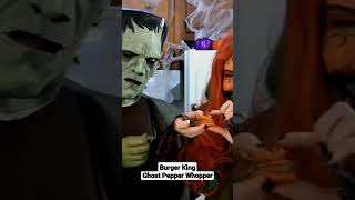 Frankie tries the new Burger King Ghost Pepper Whopper - Halloween Version