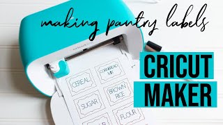 How to Make Labels Cricut Joy Pantry Label Organization