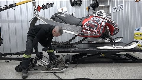 Snowmobile track install, CAMSO BackCountry X2 2 inch lug on IQR