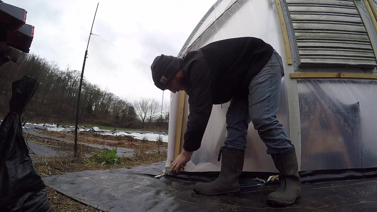 DIY Roll Up Sides on a Greenhouse YouTube