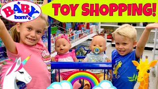 🛍Baby Born Twins Go Toy Shopping At Ross, T.J. Maxx & Target Store With Skye & Caden! 🚗 screenshot 5
