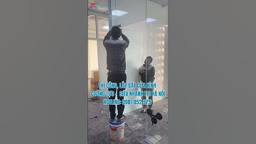 Thi công lắp đặt cửa kính cường lực siêu nhanh tại Hà Nội #shorts