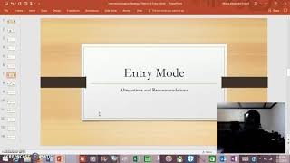Internationalization Strategic Pattern and Entry Mode