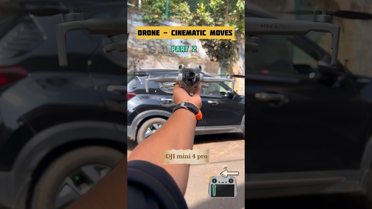 DJI MINI 4 PRO Cinematic moves at temple 