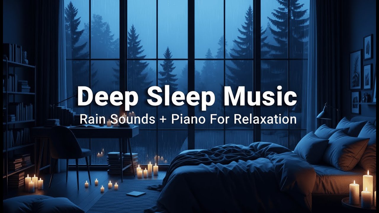 Sleep Instantly in 10 Minutes and Overcome Insomnia  - Rain Sounds & Piano Music to Relaxation