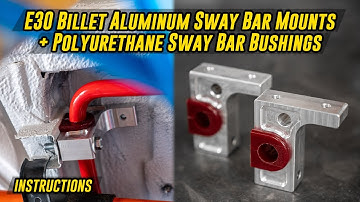 E30 Billet Sway Bar Mounts | Installation Instructions