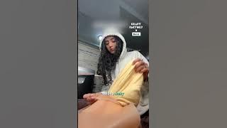 Stuffing my fake belly with a baby 😱