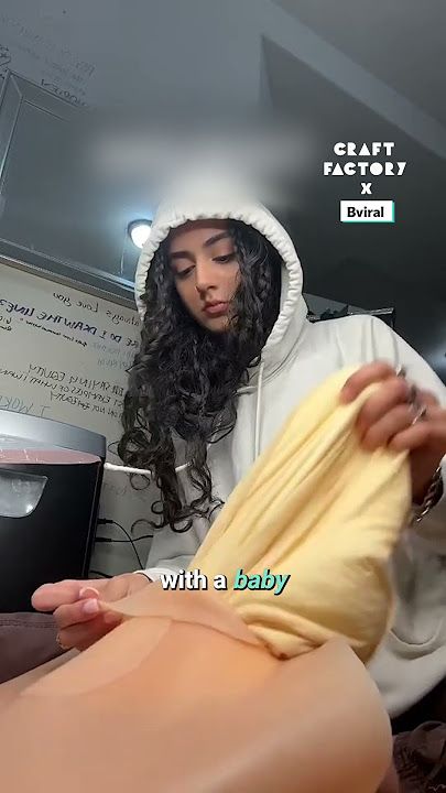 Stuffing my fake belly with a baby 😱