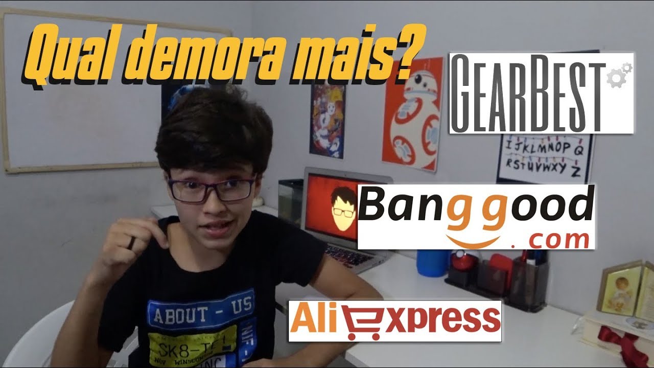 Gearbest, Banggood ou Aliexpress? ACABOU A TRÊTA! Quem Demora mais na entrega? !!