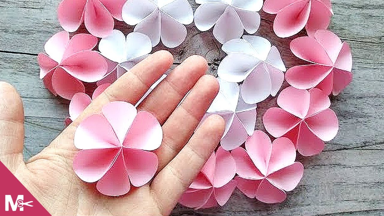 Como hacer una flor con papel