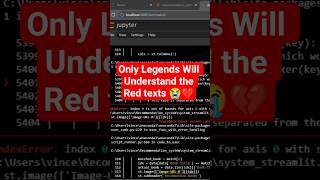 Famous Only Legends Will Understand: Coding error #codehack #datascience #machinelearning #ai #howto #codin Profile