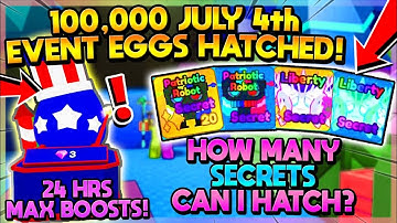 💰HATCHING 100,000+ JULY 4th EVENT EGGS!! - Mining Simulator 2 (Roblox)