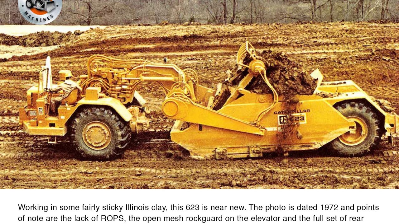Classic scrapers: the Cat 623 scraper - YouTube