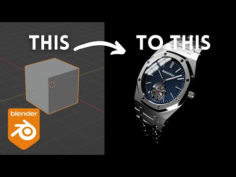 Blender Timelapse: Luxery Watch | 3D Modeling And Rendering/Texturing