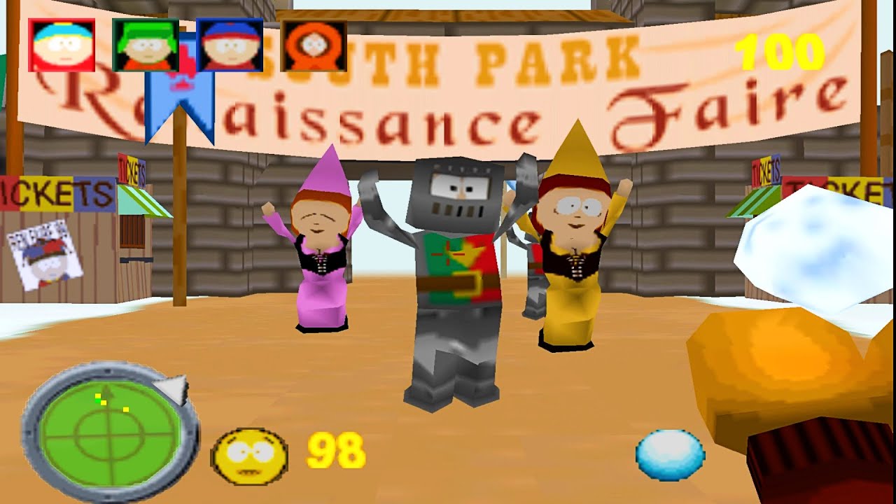 South Park (1999 Video Game) PS1 Walkthrough # 1 - YouTube