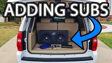 Adding Subwoofers and Amp to the Suburban