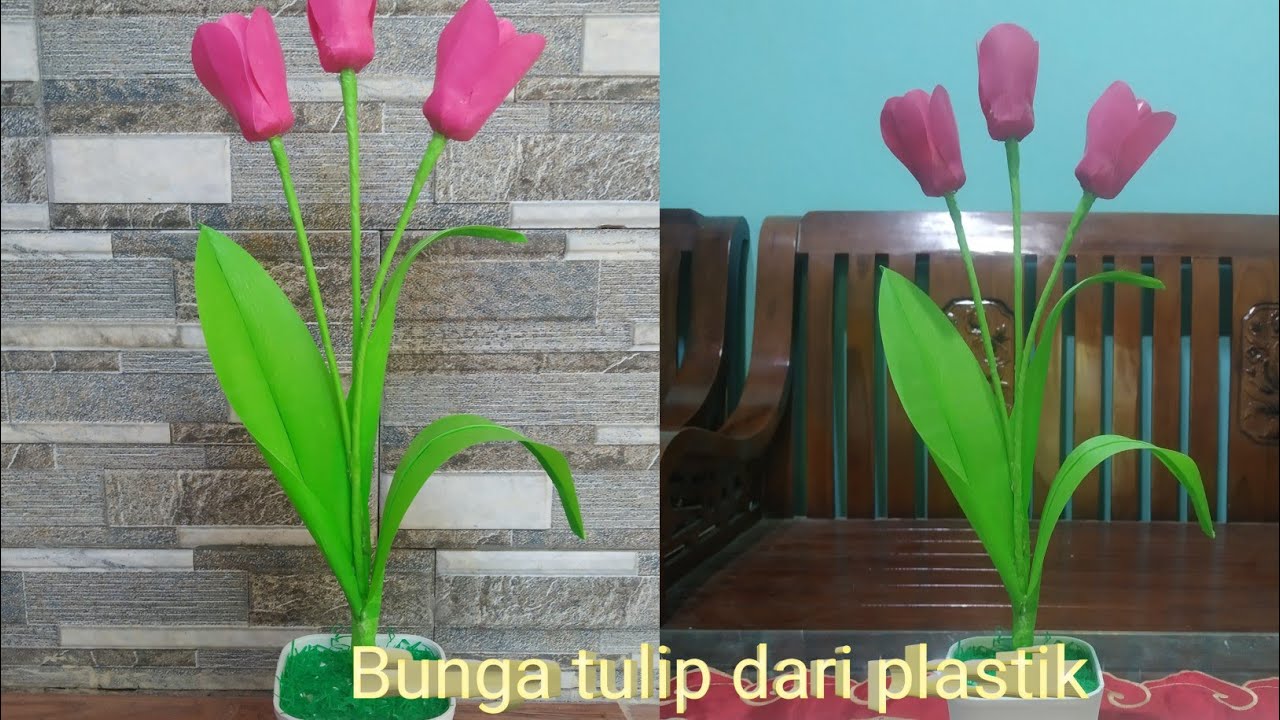  Bunga  tulip dari  kresek  kerajinan bunga  tulip YouTube