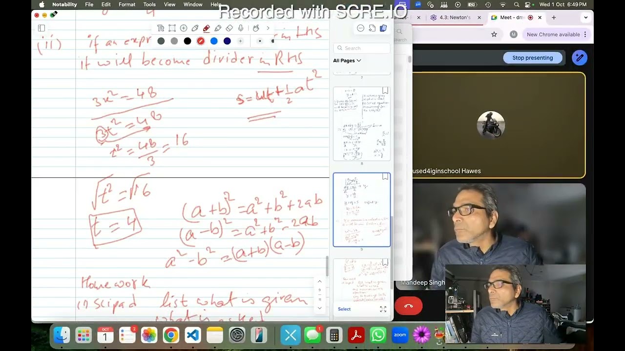 NCEA Physics | Quadratic Equations in Motion Problems | Algebra for Time | Year 11–12 NZ