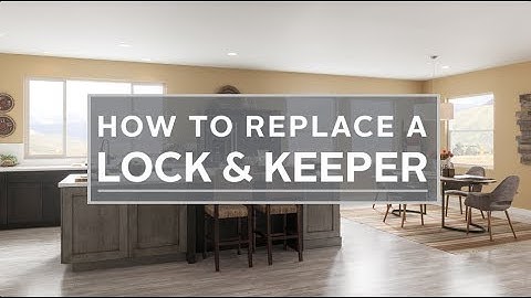 How to Replace the Lock and Keeper - Single-Slider Windows