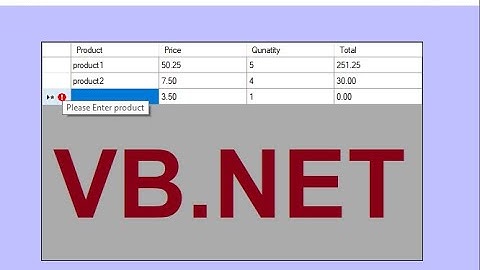 Multiplying DataGridView Columns with Validation and Default Values in VB.NET