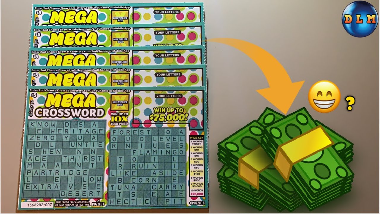 INSTANT $2 MILLION PRIZE CROSSWORD SCRATCH OFF TICKETS!💰😁🤞 