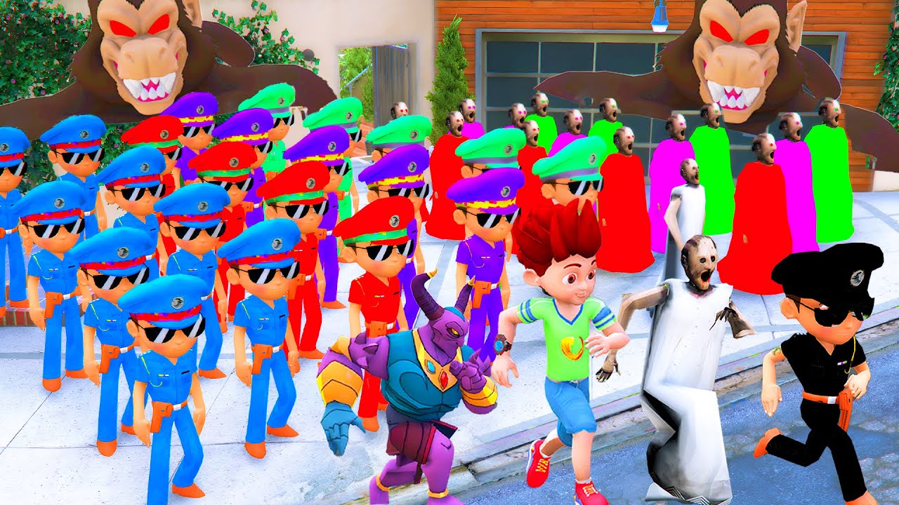 😎👿 1000 Little Singham Gift Bomb Wale Gadi To Granny , SHOCKED 🤣 in Gta 5 Gta5 Gameplay