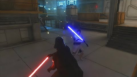 Darth Vader v Obi-Wan EPIC Lightsaber Duel (Battlefront 2)