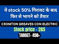 Cromton greaves con electric stock analysis for 6 jan 2025🔥