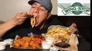 Wingstop Boneless Wings + Voodoo Fries Mukbang