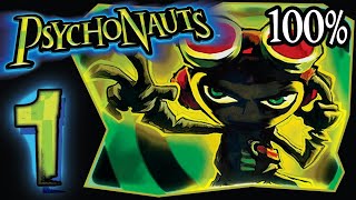 Psychonauts Walkthrough Part 1 (PS4, XBOX, PC) 100%