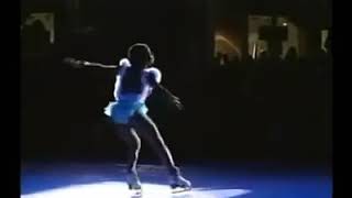 Surya Bonaly Beverly Hills Christmas Anastasia on tiny small ice 3jumps& bk flip