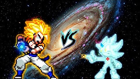 Gogeta SSJ DBFZ V4 VS Sonic Supernova V3 in Mugen