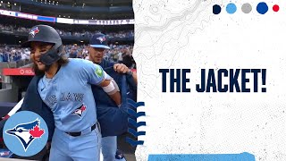 The Toronto Blue Jays Home Run Jacket RETURNS after a Bo Bichette blast!