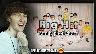 ONE BIG HAPPY FAMILY! (Behind the Scenes of Big Hit's Group Photo | Reaction/Review)