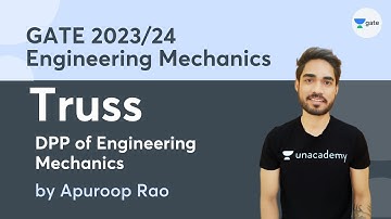 Truss | DPP of Engineering Mechanics | GATE 2023 | Apuroop Telidevara