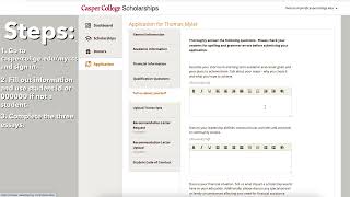 Casper College Scholarship Tutorial