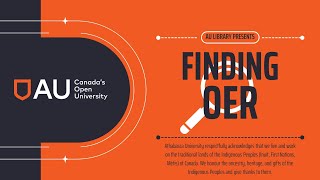 Finding OER: A Webinar from AU Library
