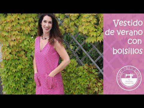 Vestido de verano fácil con bolsillos (a medida)