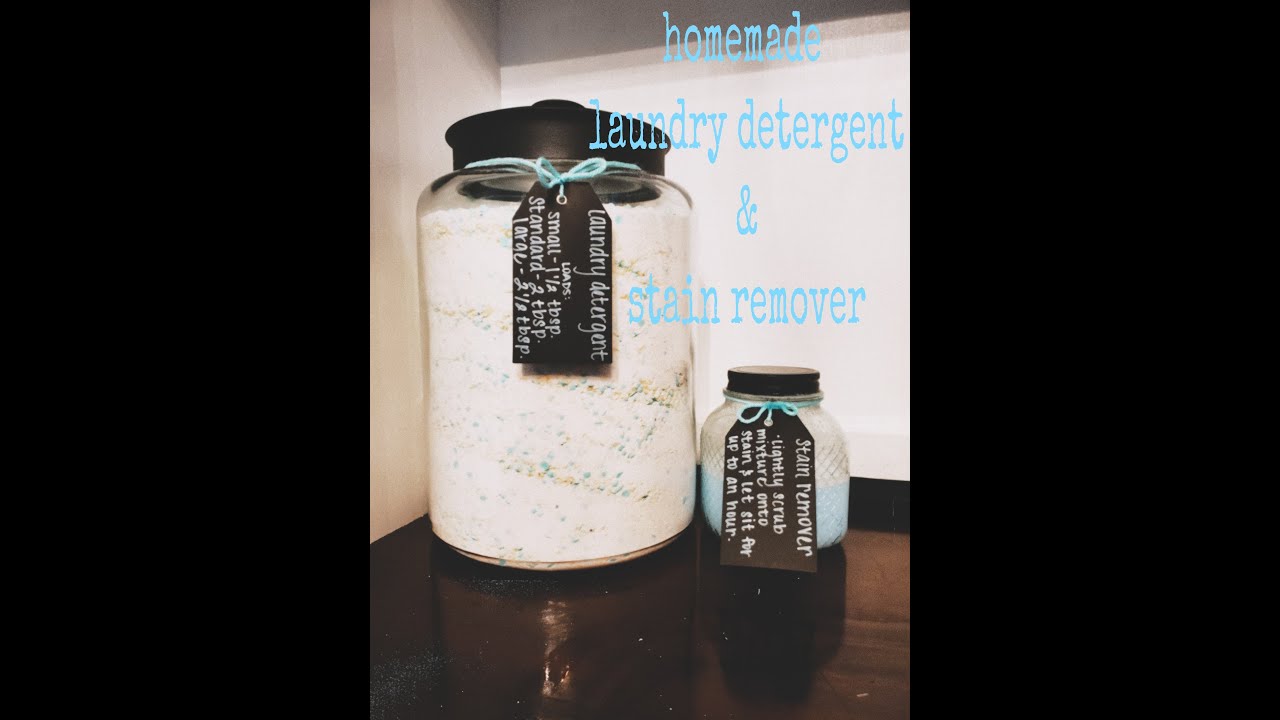 homemade laundry detergent & stain remover super easy to make & works