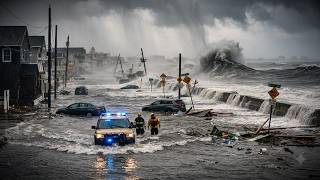 🚨 NOR’EASTER DISASTER! NJ & NEW YORK FLOODED — 74 MPH WINDS, 16+ FT SEAS & POWER OUTAGES