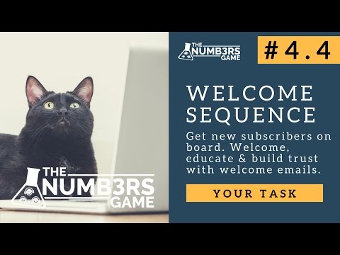 Your Task: Set up a Welcome Sequence with Three Emails | TNG#4 TASK