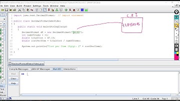The DecimalFormat Class in Java