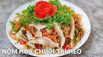 Cách làm Nộm Hoa Chuối Tai Heo Giòn Ngon Tròn Vị | Hà Ly Cooking
